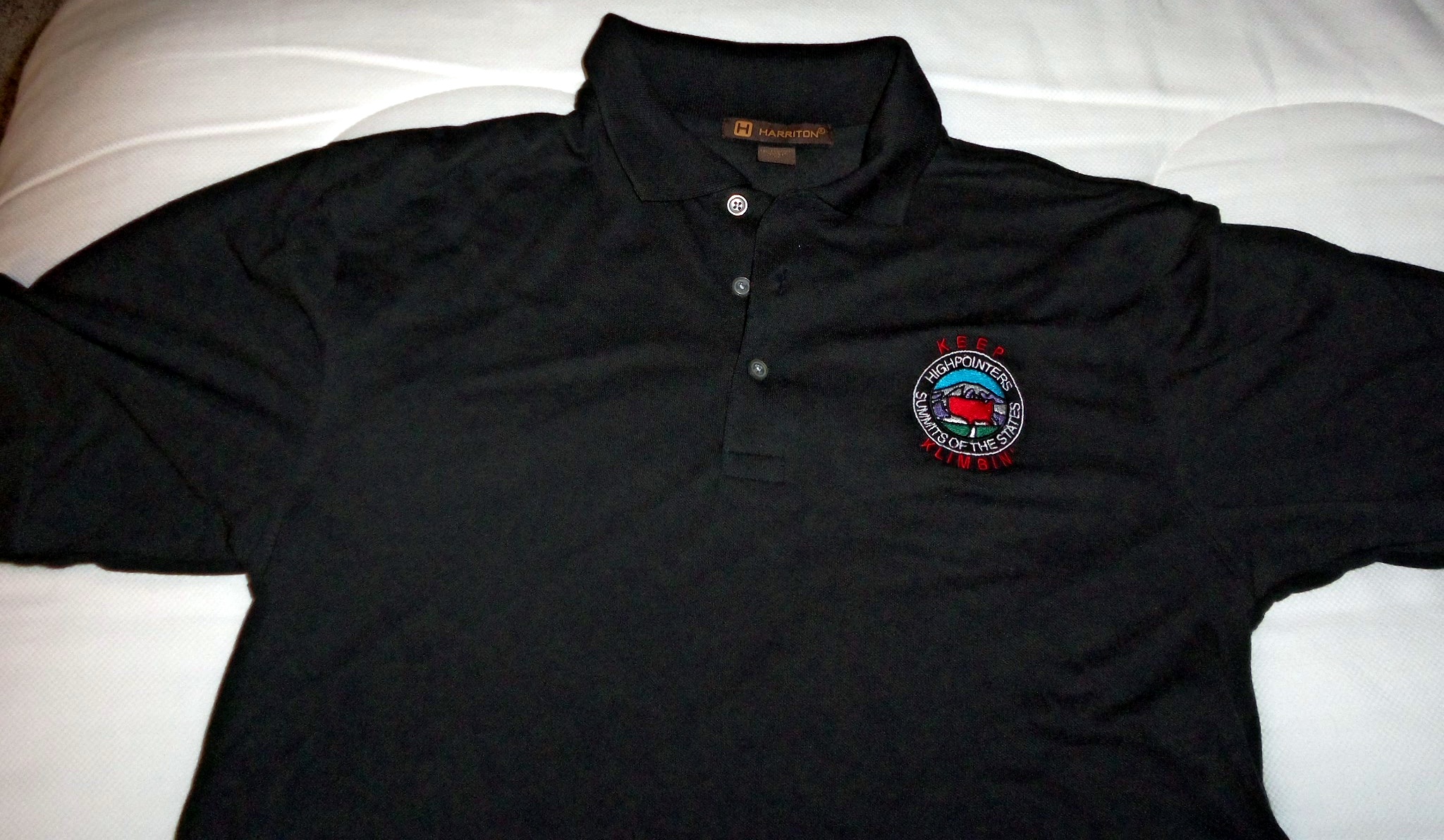Polo Shirt - Black with small Club logo on Front | Highpointers Club